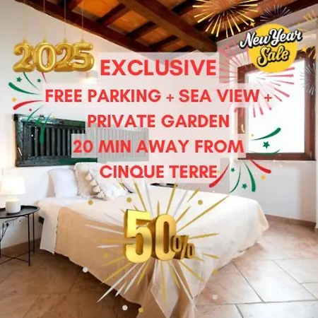 Ferienwohnung Seaview House Free Parking & Private Garden La Spezia Exterior foto